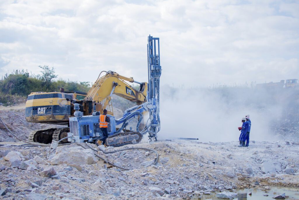 Core Drilling for Contamination Studies in Zimbabwe